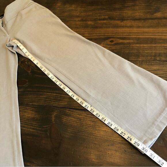 Express Editor Wide Leg Trousers Women’s 30 Gray Career Office Pants Comfort - Picture 8 of 12